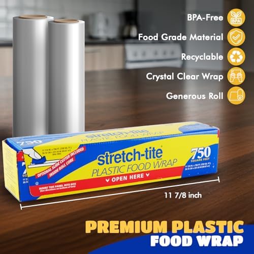 Stretch Tite Plastic Wrap For Food - Image 2