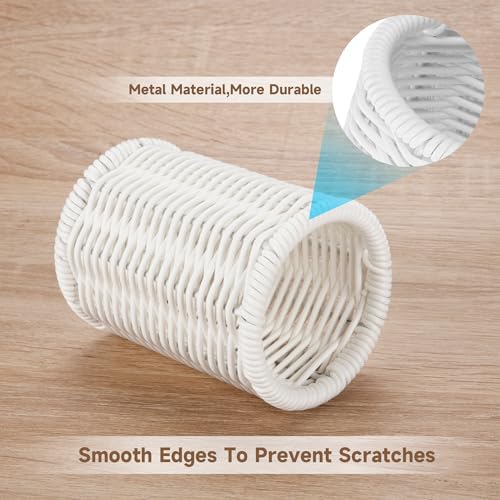 Rattan Jars, Cotton Pad Floss Jar Bathroom Vanity Desk Storage - Image 5
