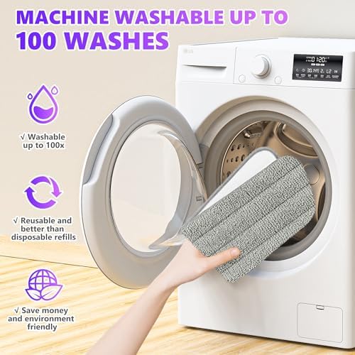 6 Pack Reusable Mop Pads Compatible - Image 5