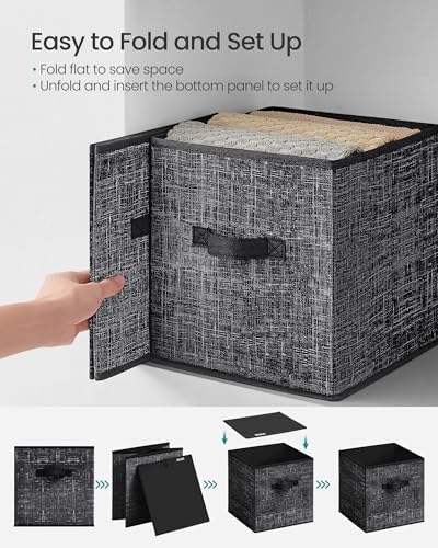 SONGMICS Storage Cubes, 11-Inch Foldable Closet Organizers - Image 6