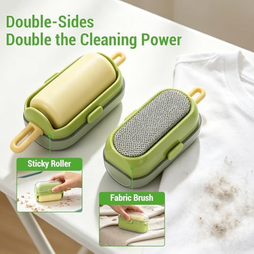 Mini Lint Brush/Roller, 2-in-1 Lint Remover - Image 2