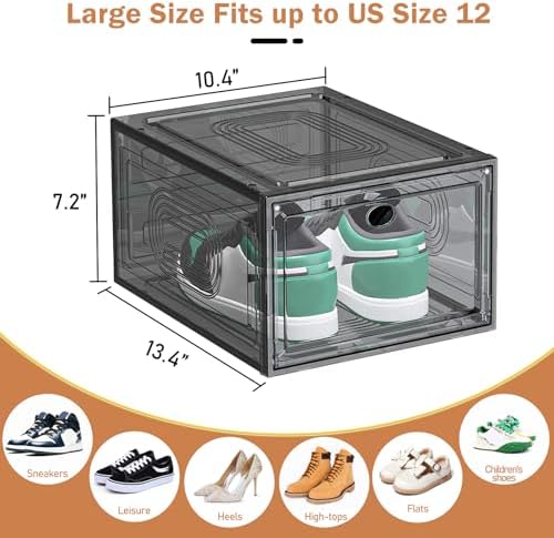 caktraie 10 Pack Shoe Organizer Stackable - Image 4