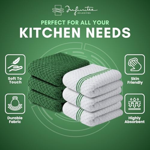 Infinitee Xclusives 100% Cotton Kitchen Towels - Image 6