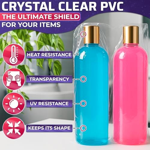 PalaYou 100 Pcs Heat Shrink Wrap Bags 6x12, PVC Film, Gift Sets - Image 3