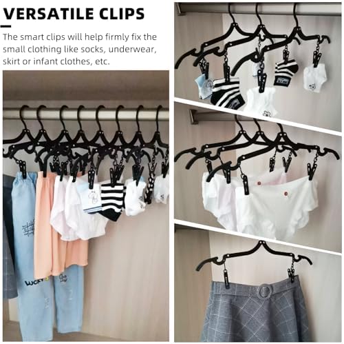 12pcs Black Travel Hangers - Image 3