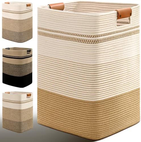 Laundry Hamper, 75L Tall Laundry Basket by Degeyoyo
