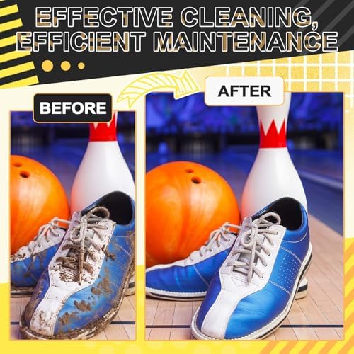 2 Pack Bowling Shoe Brushes 3-in-1 Heavy Duty Bowling Shoe Cleaning Brush Set - Image 4