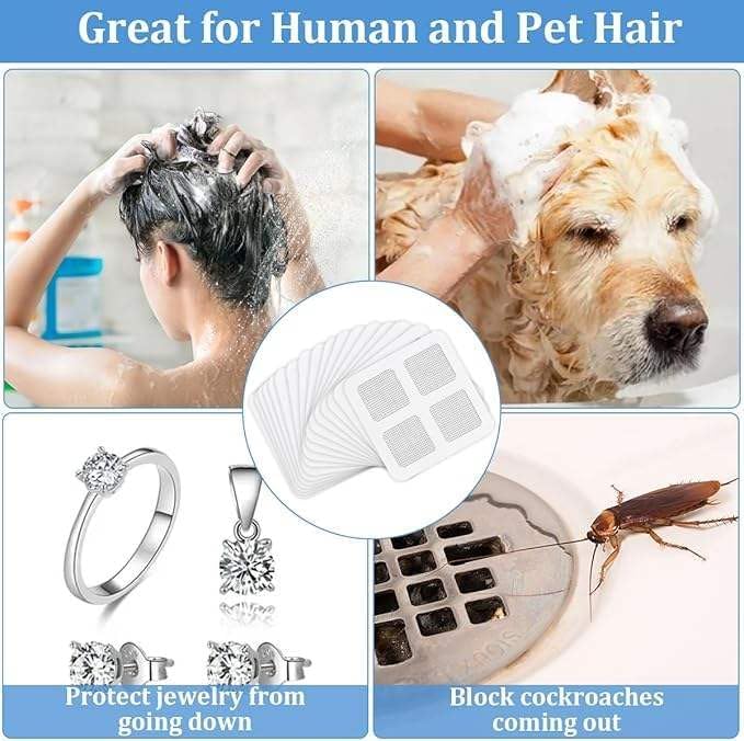 50 PCS Disposable Shower Drain Hair Catcher - Image 4