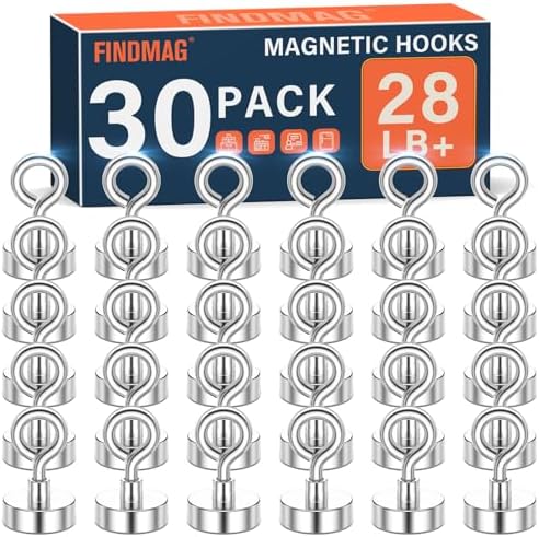 FINDMAG Magnet Hooks, 28LB+ Magnetic Hooks by FINDMAG