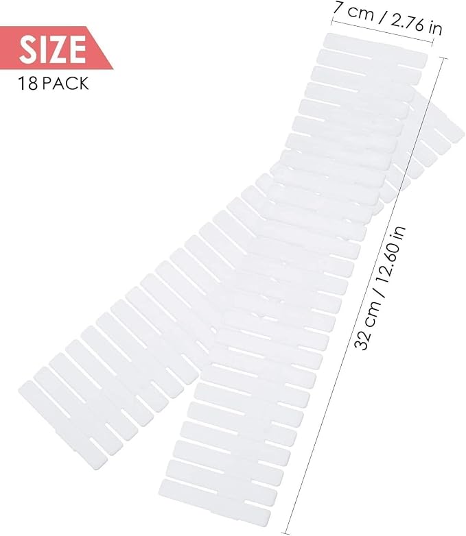 18Pcs Drawer Dividers, Adjustable Drawer Organizer - Image 2