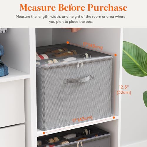 Lifewit Shoe Storage Organizer for Closet, Holder Box, 2 Pack, Light Gray - Image 4