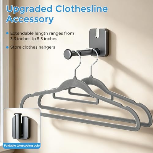 Retractable Clothesline, 16.7 Ft Heavy-Duty 44 lb Laundry Line - Image 5