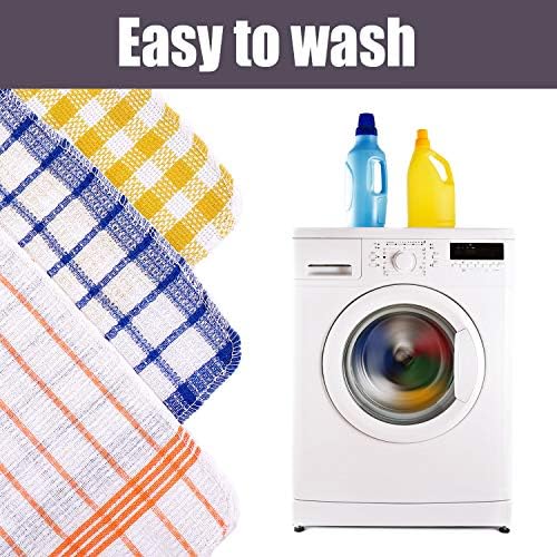 Patelai 12 Kitchen Dish Rags, Bright Color, 13.8'' X 13.8'', 11.8 X 11.8'' - Image 4