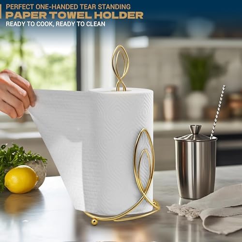 Candle Shaped Paper Towel Holder, Countertop-Decorative Farmhouse Tissue Paper - Image 4