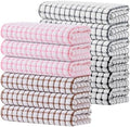 Kitinjoy Cotton 12 Pack Terry Kitchen Towels, Mix Color by Kitinjoy