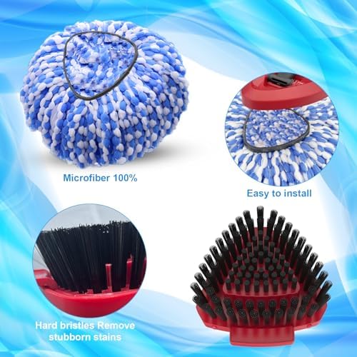 2 Pack Spin Mop Heads Replacement Compatible - Image 3