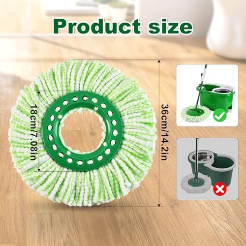 4Pack Spin Mop Head Replacement - Image 3
