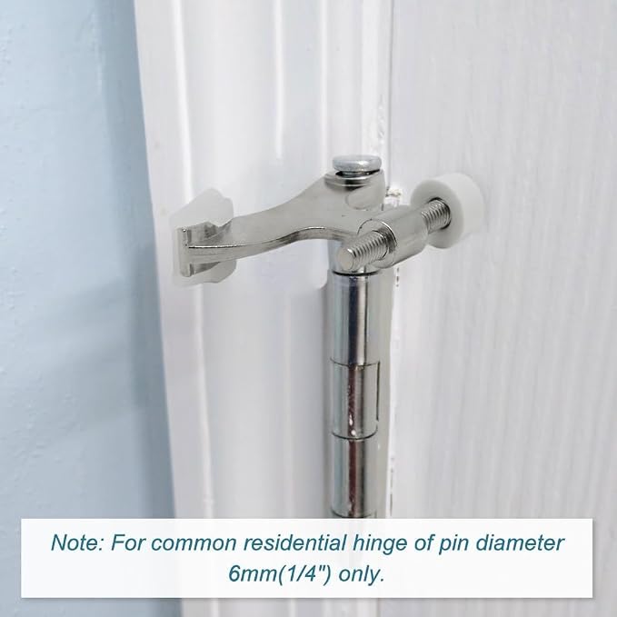 30 Pack Hinge Pin Brushed Nickel Door Stopper, Adjustable Heavy Duty Hinge Pin - Image 3