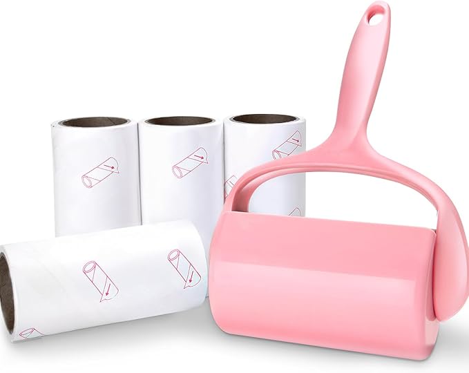 Lint Roller, Pet Hair Roller, 4 Refills Hair Remover Kit, Lint Brush by YQMAJIM