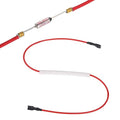 MECCANIXITY Universal Rice Cooker Temperature Fuse, 121°C 10A 250V Metal Thermal Fuse with Both End Terminal Fiberglass Sleeving for Electric Pressure Cooker Repair Part
