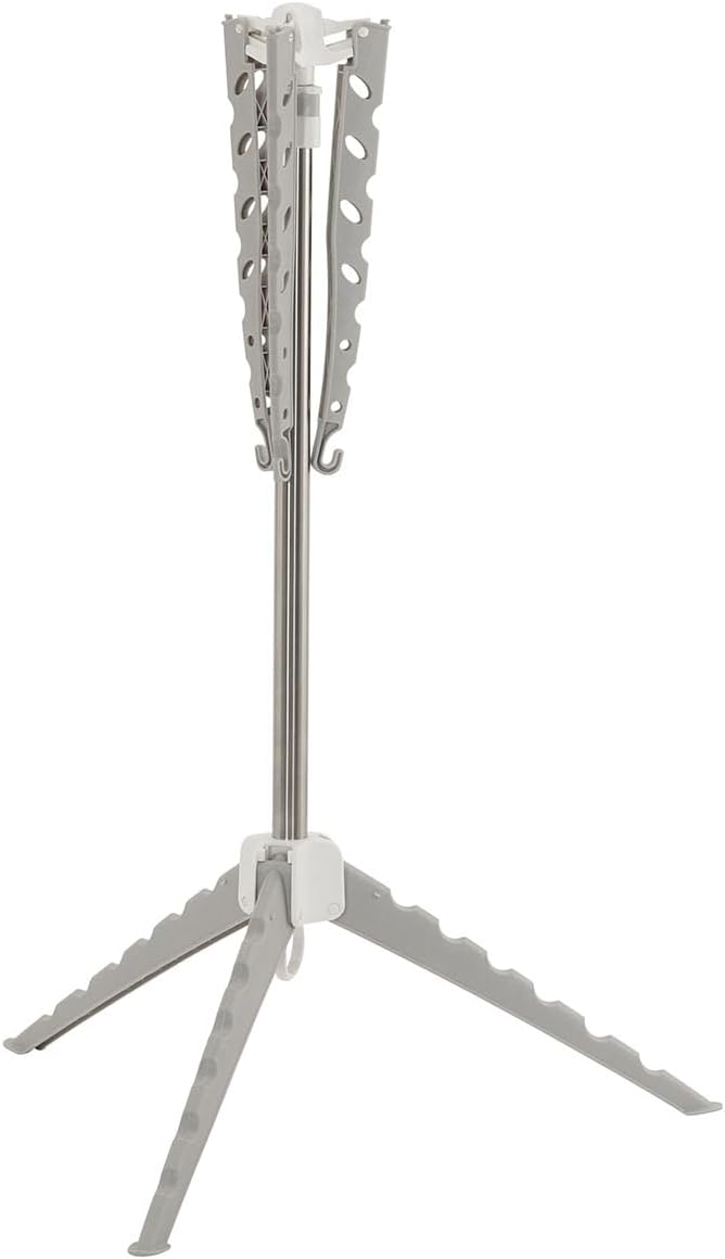 Household Essentials Grey 5006-1 Simple Indoor Tripod Clothes Drying Rack - Image 6