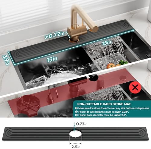 eormoe 30 inch Kitchen Faucet Absorbent Mat - Image 4