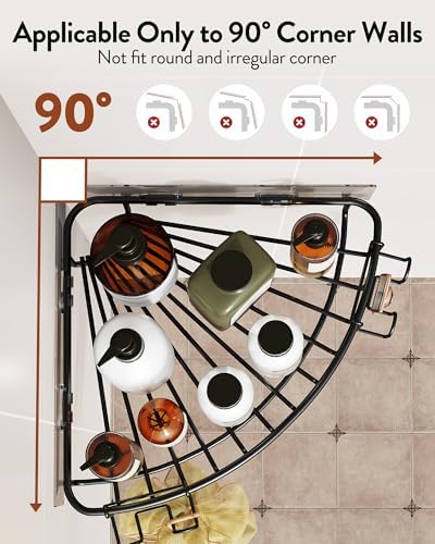 Orimade Corner Shower Caddy Stainless Steel - Image 3