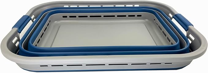 SAMMART 42L Collapsible Plastic Laundry Basket - Image 2