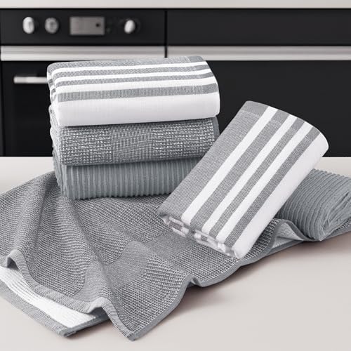 Homaxy Cotton 380 GSM Premium Kitchen Towels, 6 Pack - Image 5