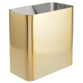 mDesign Small Metal 2.4 Gallon/9 Liter Trash Can Wastebasket Garbage Bin by mDesign