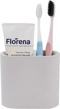 Diatomite Toothbrush Holder for Bathroom Counter, 2-Slot Toothpaste Organizer by Amviner