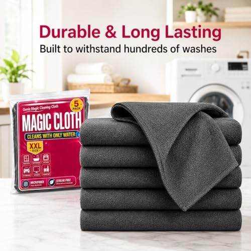 15 Pack Thickened Genie Magic Cleaning Cloth, XXL Microfiber Magic Cloth - Image 3