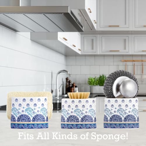 Bico Blue Talavera Ceramic Kitchen Sponge Holder - Image 6