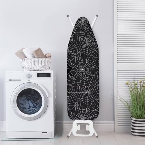 GLENLCWE Black Spider Cobweb Ironing Board Cover - Image 3