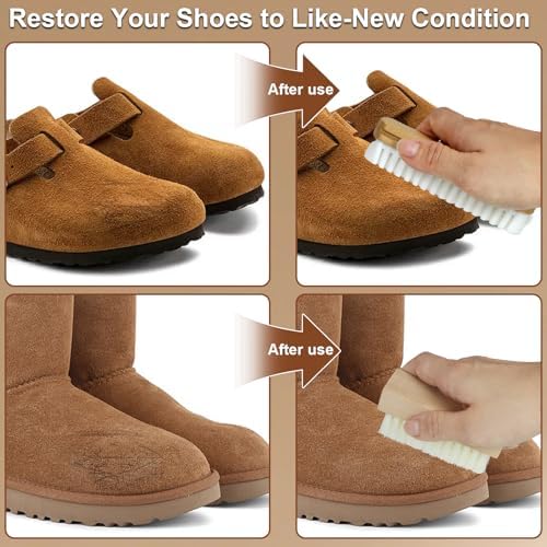 3Pcs Suede Shoe Brush and Eraser Kit - Image 6
