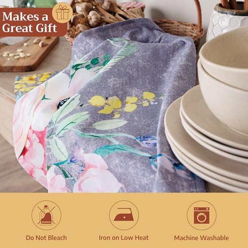 Maison d' Hermine Kitchen Towels Set of 3 Reusable 100% Cotton 27.50" x 20" - Image 5