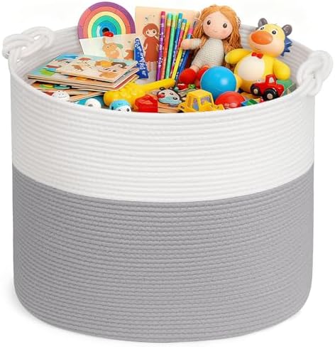 Goodpick Large Woven Rope Toy Storage Basket by Goodpick