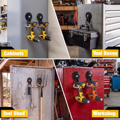 Heavy Duty Storage Magnetic Utility Hooks Large Garage Magnet Hooks - Image 3