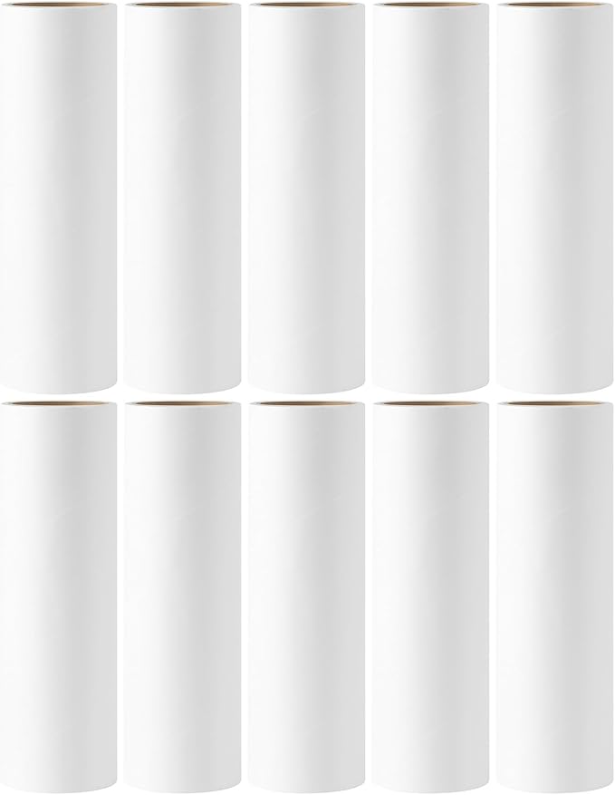 Lint Roller Refills 6.3 inch Great Value 10 Pack Extra Sticky Lint Remover by MINGRACE