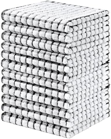 Homaxy 12 Pack Terry Kitchen Dish Cloths by Homaxy