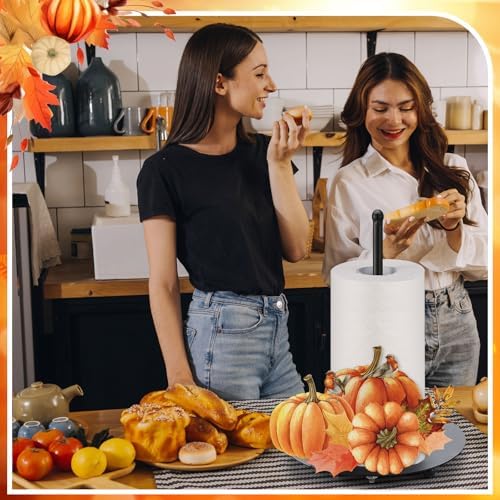 MorningRo Fall Paper Towel Holder Pumpkin Countertop Kitchen Decor and - Image 6