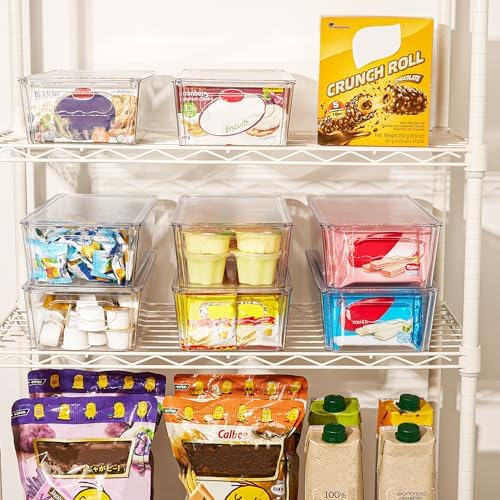 Vtopmart 8pcs Clear Stackable Storage Bins - Image 3