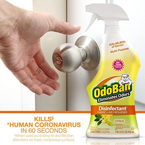 OdoBan Ready-to-Use Disinfectant and Odor Eliminator, Made in the USA, Citrus - Image 4