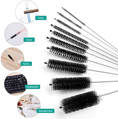 CiaraQ Bottle Cleaning Brushes, 8 Inch Nylon Tube Brush Set - Image 2