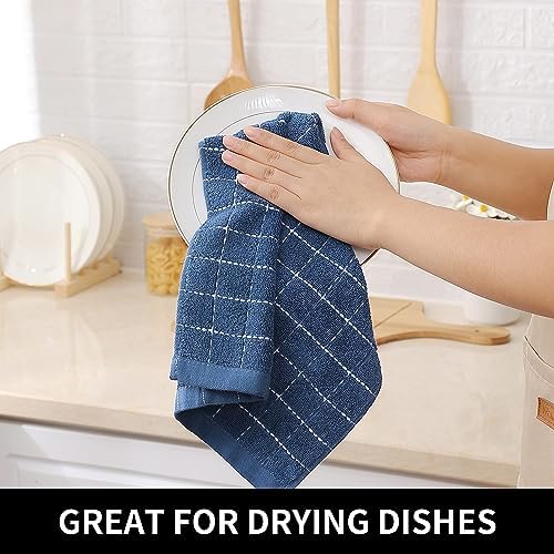 Homaxy 100% Cotton Terry Kitchen Dish Cloths, 24 Pack - Image 4