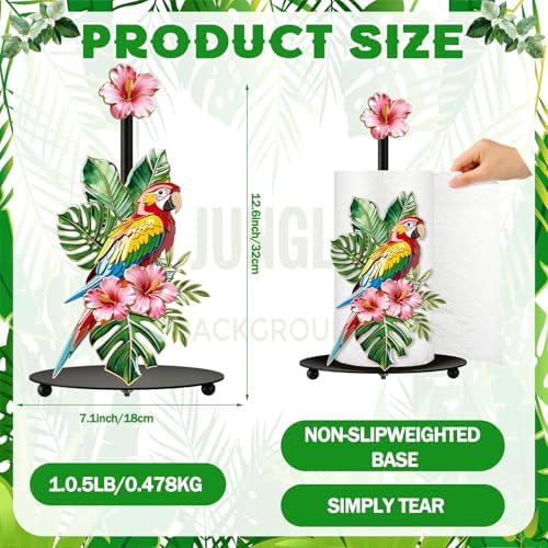 Chunful Tropical Parrot Paper Towel Holder - Image 3