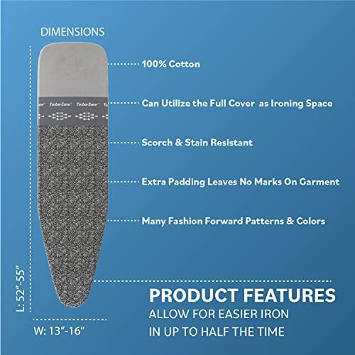 Bartnelli Ironing Board Cover and Pad, Made in Europe - Image 5