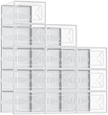 NEWBULIG 12 Pack Clear Shoe Storage Boxes, XXL-Stackable Sneaker Storage Case by NEWBULIG