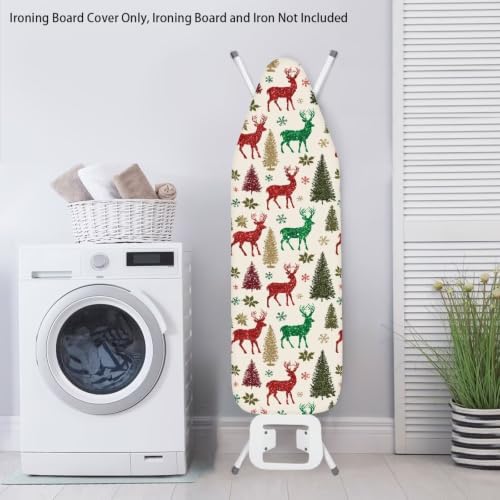 Flashideas Christmas Reindeer Ironing Board Cover and Pad Standard Size Ironing - Image 3