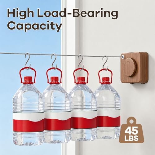 Retractable Clothesline Indoor & Outdoor, Non-Sagging Heavy Duty Retracting - Image 7